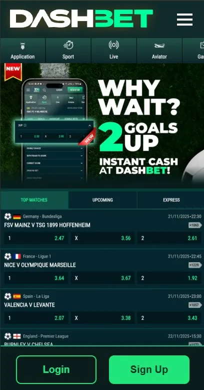 Dash Bet on Mobile and Browser